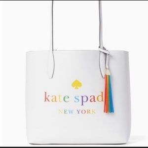 Rainbow leather Kate spade tote